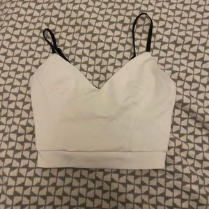 White crop top